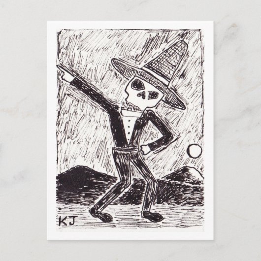 Cartes postales de squelette (Devant)