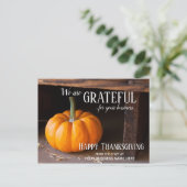 Cartes postales de Thanksgiving pour les entrepris (Debout devant)