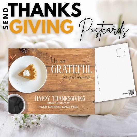 Cartes postales de Thanksgiving - Thème de la rest