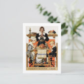 Cartes postales de Thanksgiving vintage Art (Debout devant)