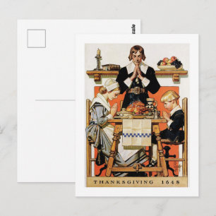 Cartes postales de Thanksgiving vintage Art