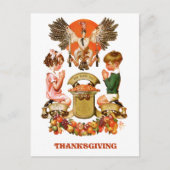 Cartes postales de Thanksgiving vintage Art (Devant)