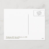 Cartes postales de Thanksgiving vintage Art (Dos)