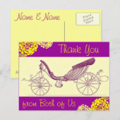 Cartes postales de transport d'automne et de Merci (Devant / Derrière)