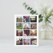 Cartes postales de vacances joyeuses avec un colla (Debout devant)