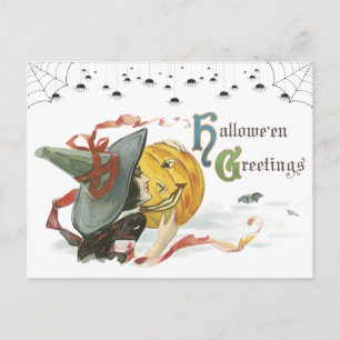 Cartes postales de voeux Halloween vintage