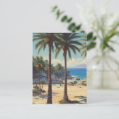 Cartes postales de voyage Cote D'Azur Palmiers Vin (Debout devant)