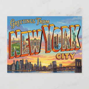 cartes postales de voyage de new york
