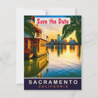Cartes postales de voyage, Sacramento, Californie,