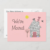 Cartes Postales Déplacement Maison Jolies Rose Per (Devant / Derrière)