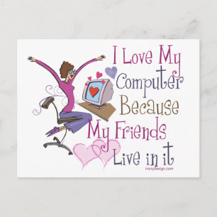 Cartes postales des amis en ligne