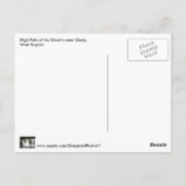 Cartes postales des chutes de Cheat River WV Water (Dos)