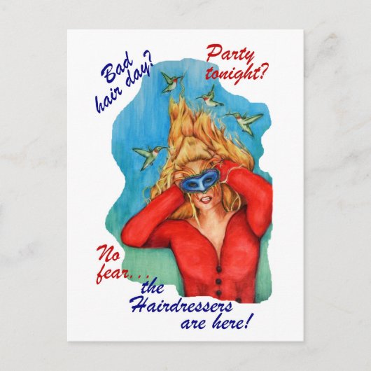 Cartes postales des coiffeurs (Devant)