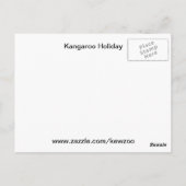 Cartes postales des fêtes de Kangaroo (Dos)