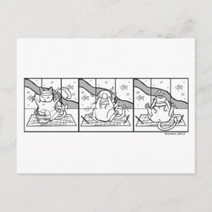 Cartes postales des nouilles de chat