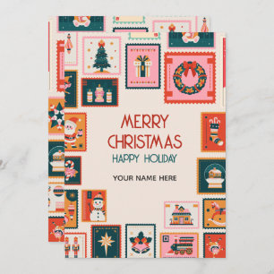 Cartes postales des ornements de Noël