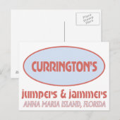 Cartes postales des tambours et des Jammers (Devant / Derrière)