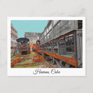 Cartes postales des vieilles locomotives et wagons