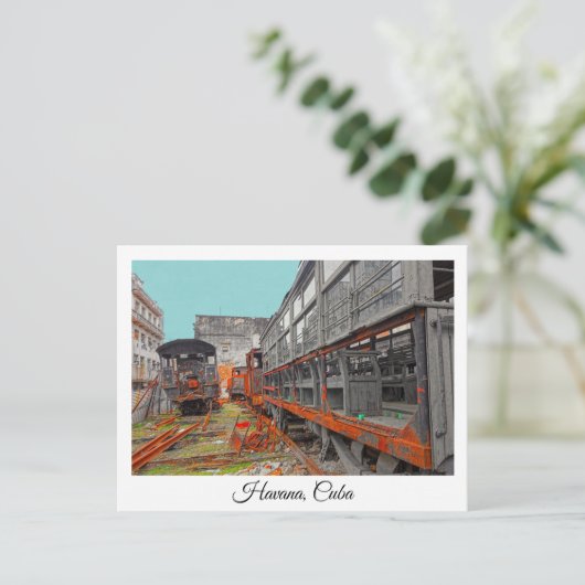 Cartes postales des vieilles locomotives et wagons (Debout devant)