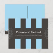 cartes postales > design d'intérieur [bleu] (Devant / Derrière)