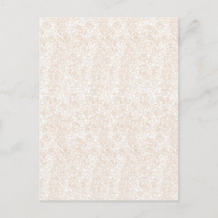 Cartes postales Dessin au trait floral élégant M
