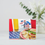 Cartes postales d'invitation à la fête patriotique (Debout devant)