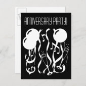 Cartes postales d'invitation à une fête d'annivers (Devant / Derrière)
