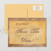 Cartes postales d'invitation damassées pour annonc (Devant / Derrière)