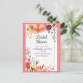 Cartes postales d'invitation de la douche nuptiale (Debout devant)
