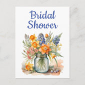 Cartes postales d'invitation de la douche nuptiale (Devant)