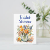 Cartes postales d'invitation de la douche nuptiale (Debout devant)