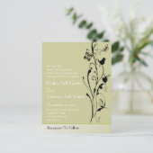 Cartes postales d'invitation de mariage bon marché (Debout devant)