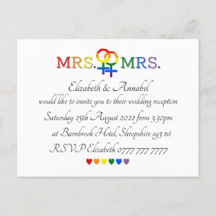 Cartes postales d'invitation - Faire-part de maria