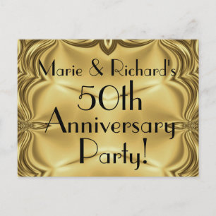 Cartes postales d'invitation pour le 50e anniversa