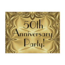 Cartes postales d'invitation pour le 50e anniversa