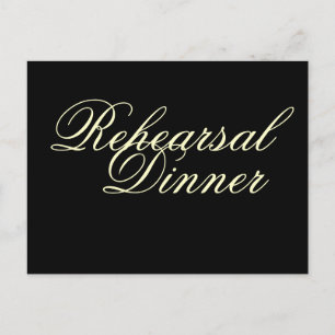 Cartes postales d'invitation pour le dîner de répé