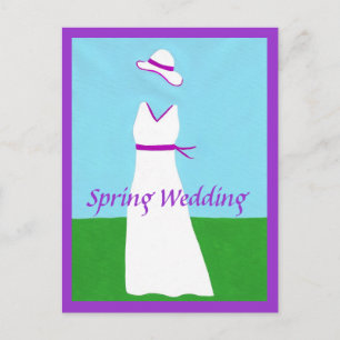 Cartes postales d'invitation pour Mariage de ruban