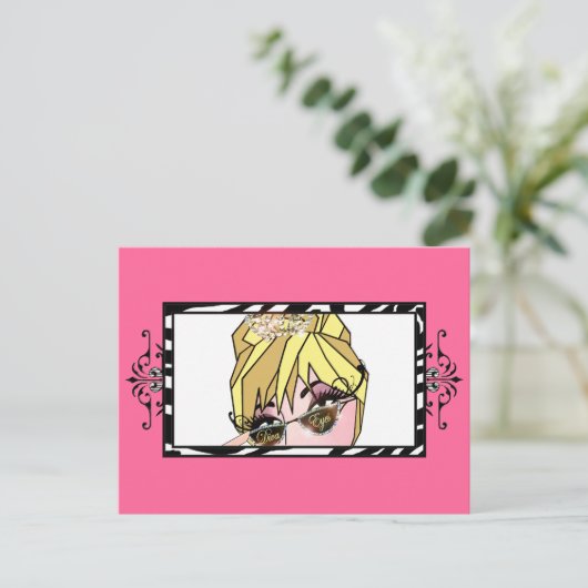 Cartes postales « Diva Eyes » Cils & Maquillage Pe (Debout devant)