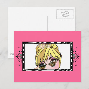 Cartes postales « Diva Eyes » Cils & Maquillage Pe