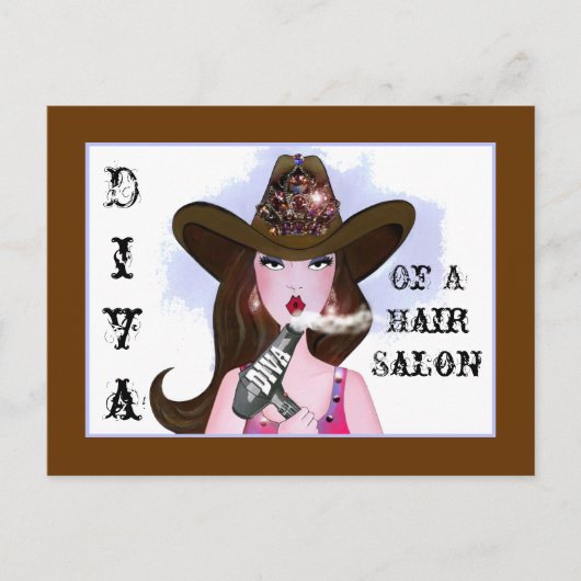 Cartes postales "Diva of a Cowgirl" (Devant)
