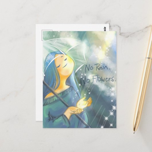 Cartes postales DNM de pluie (Devant/Arrière en situation)