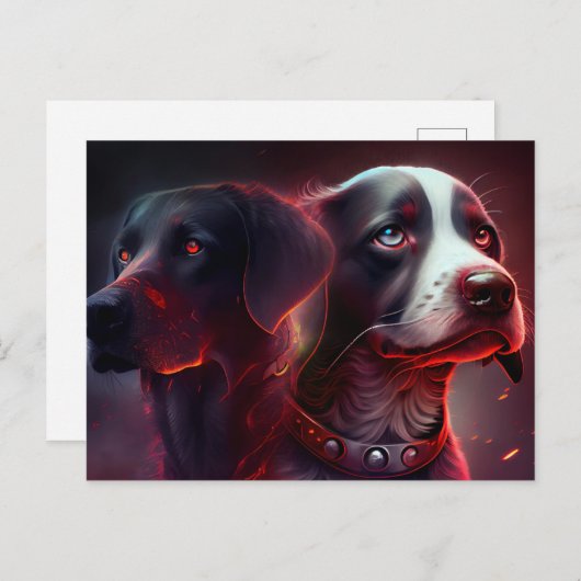 Cartes Postales Dog (Devant / Derrière)