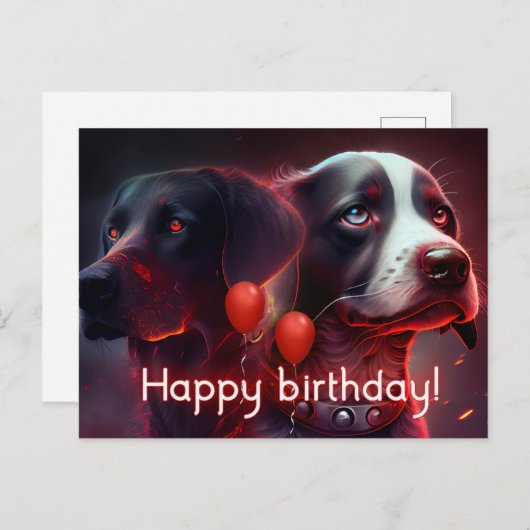 Cartes Postales Dog (Devant / Derrière)