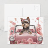 Cartes Postales Dog Yorkshire (Devant / Derrière)