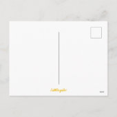 Cartes postales d'origine abstraite Rose jaune (Dos)