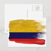 Cartes postales drapeau Colombie (Devant / Derrière)