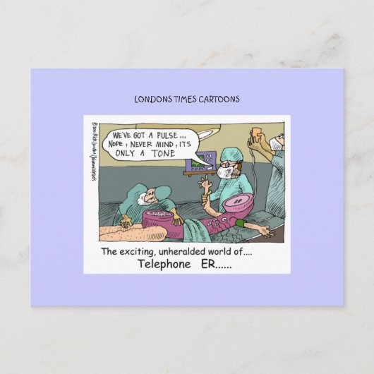Cartes Postales Drôles Dessin Animé Code Téléphoni (Devant)