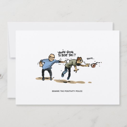 Cartes postales drôles sur la honte du cancer (Devant)