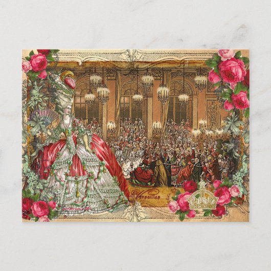 Cartes postales du bal de Marie Antoinette à Versa (Devant)