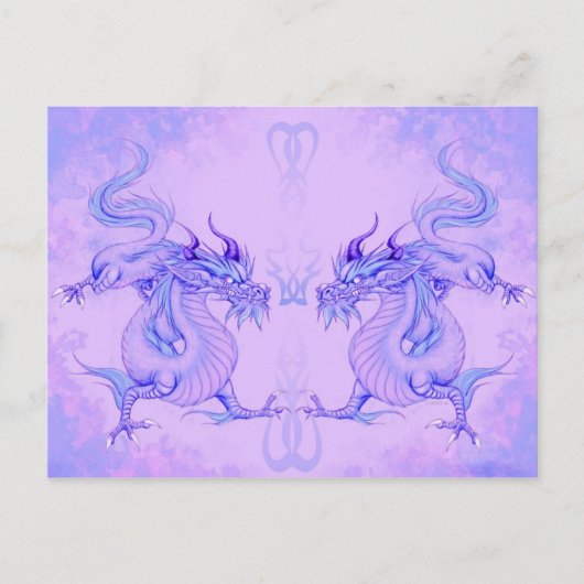 Cartes postales du dragon oriental de glace (Devant)